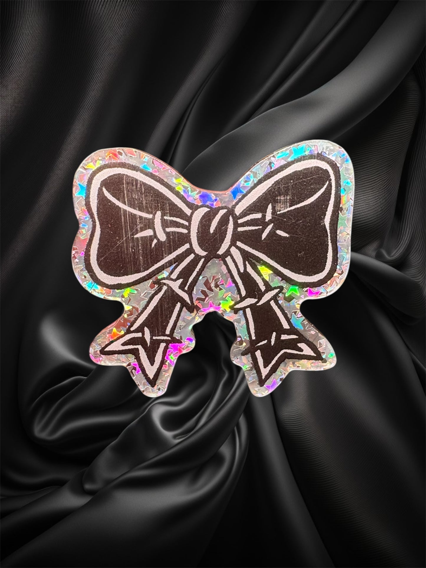 BARBED BOW Acrylic Pin