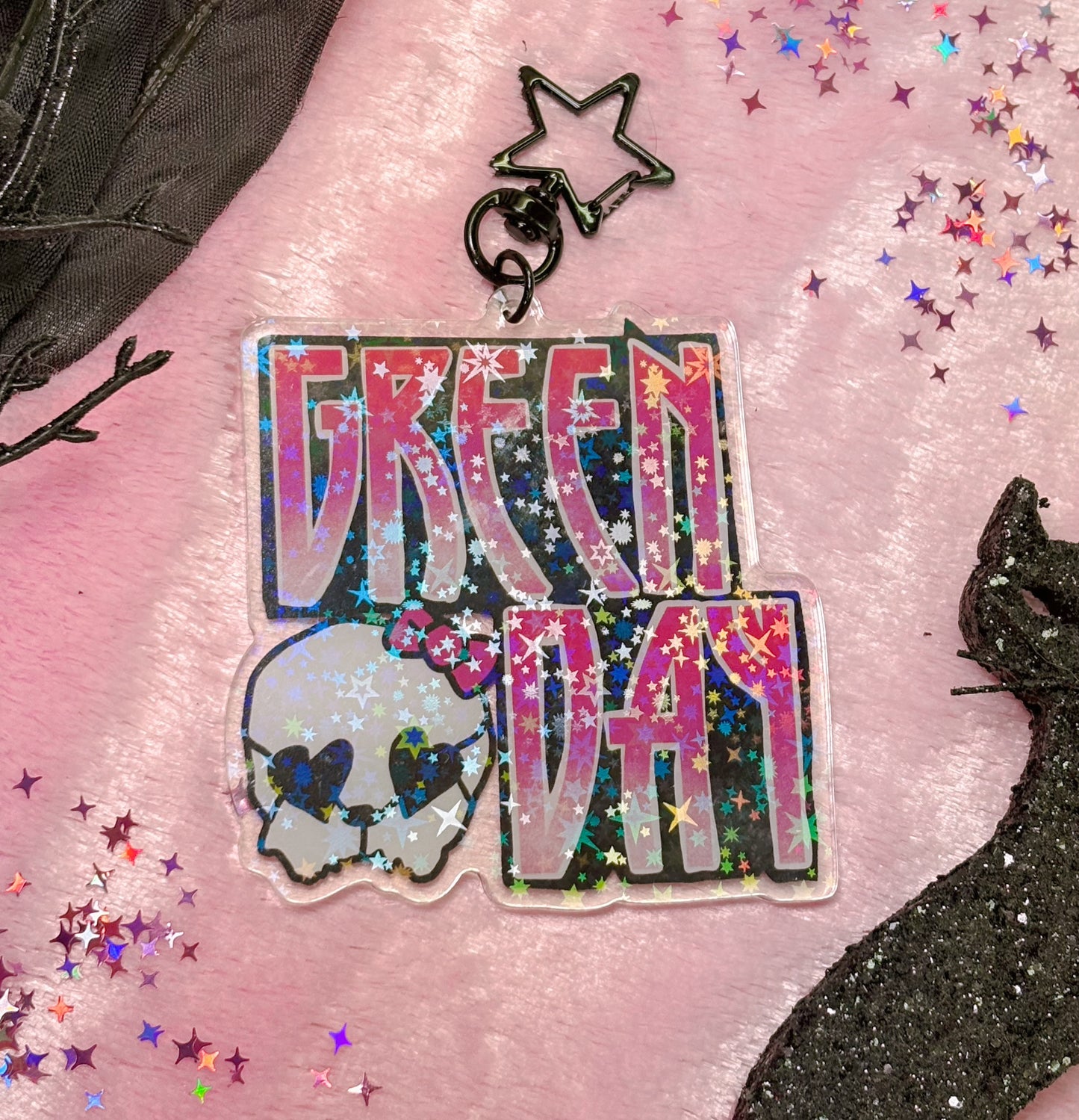 GREEN DAY MONSTER DOLL LOGO Keychain