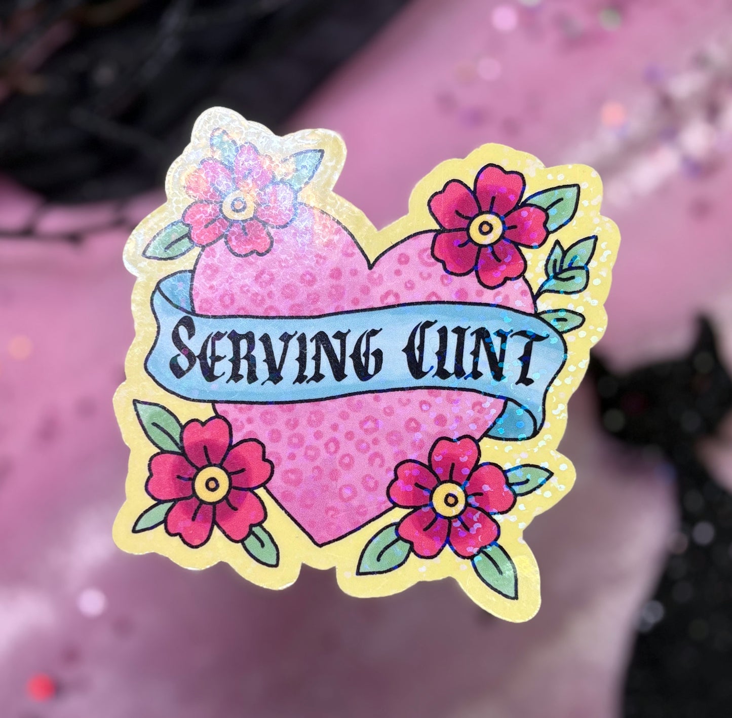 SERVING CUNT Sticker