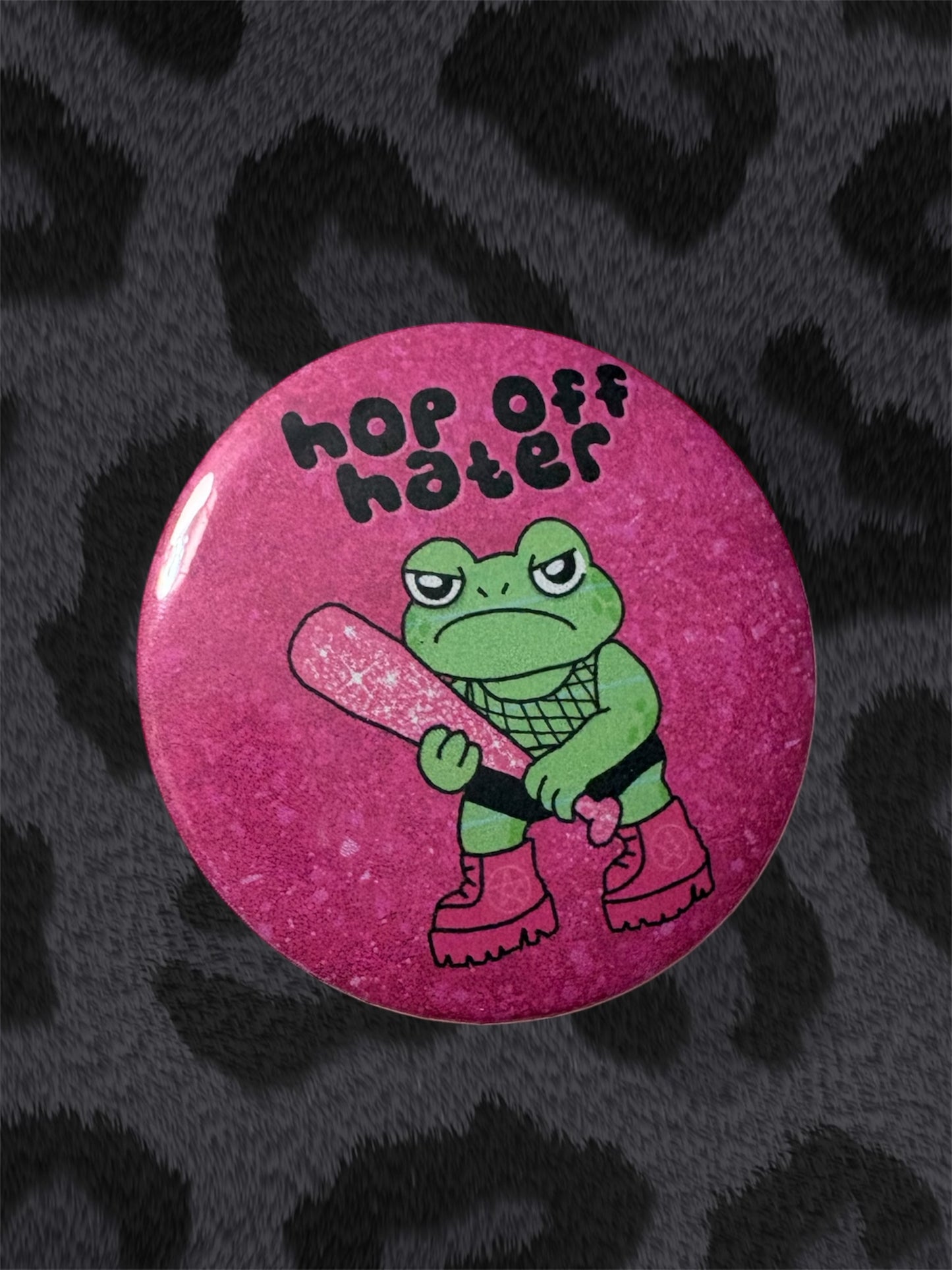 HOP OFF HATER Button