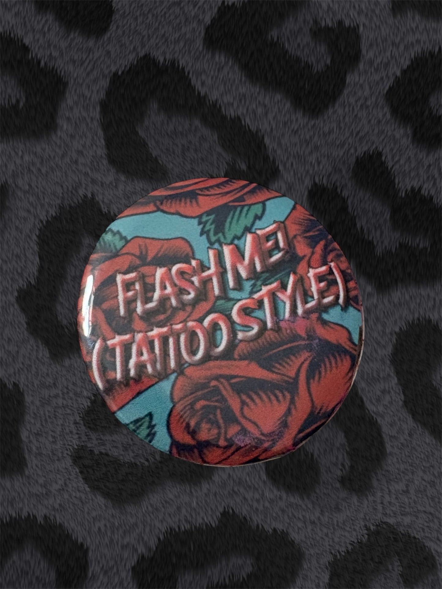 FLASH ME TATTOO STYLE Button