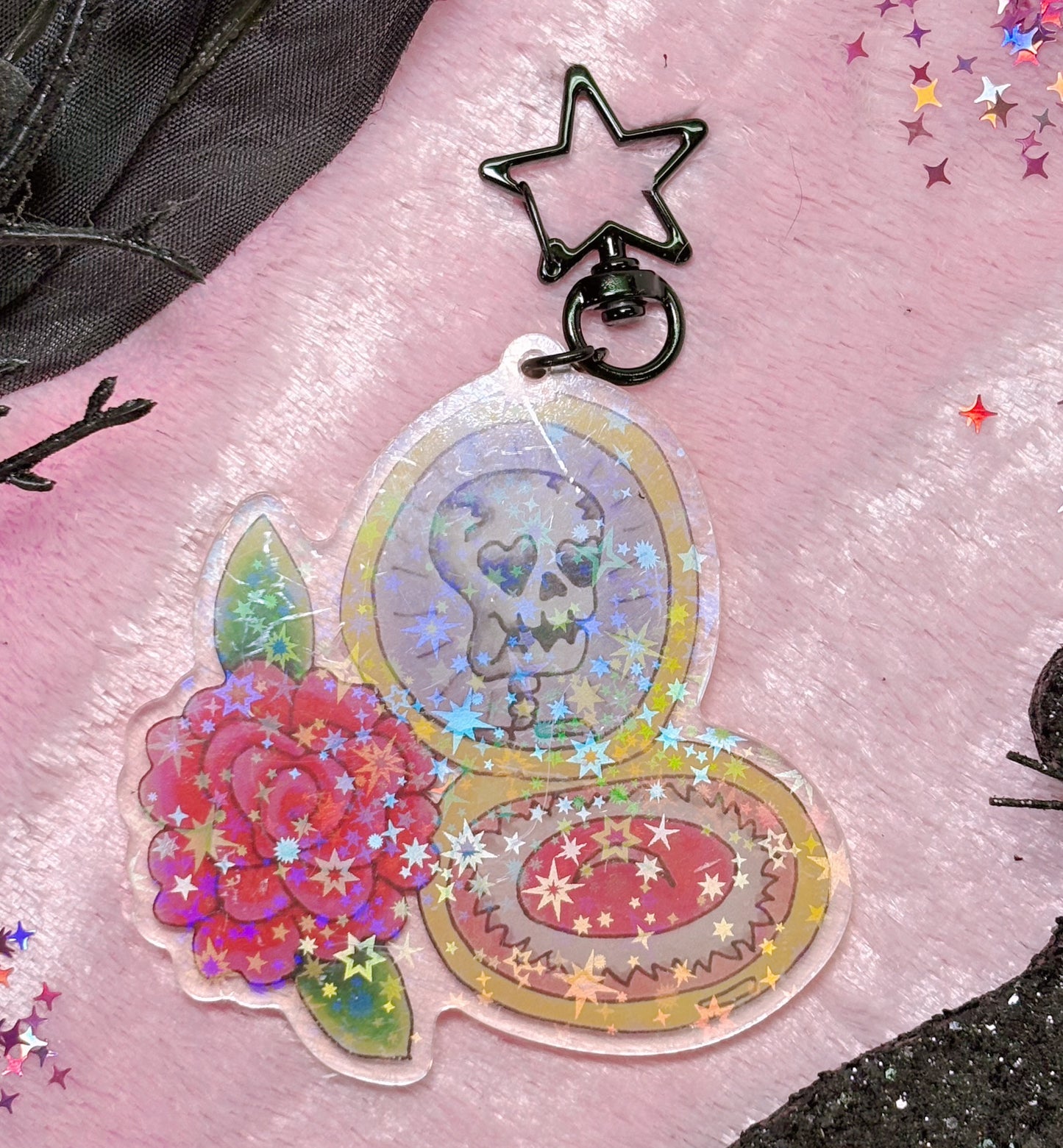 DEAD INSIDE BUT STILL PRETTY Keychain