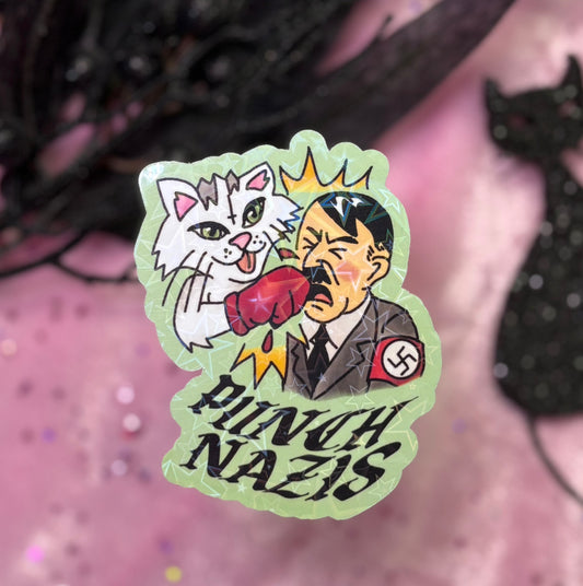 PUNCH NAZIS Sticker