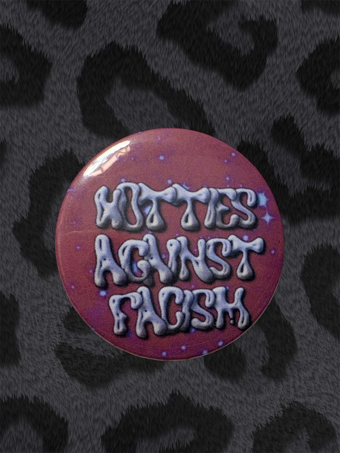 HOTTIES AGAINST FACISM Button