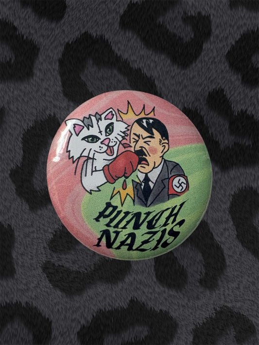PUNCH NAZIS Button